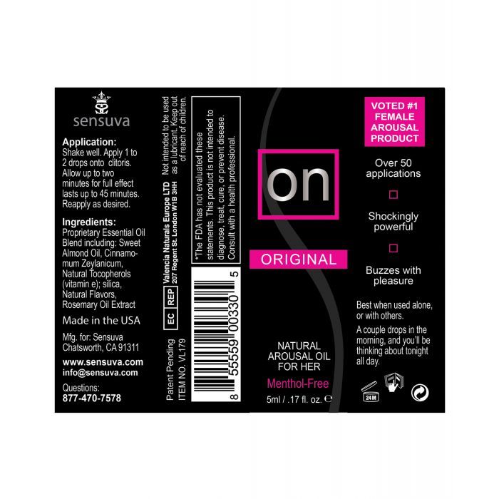 ON Natural Arousal Oil For Her - Original 5 ml Bottle