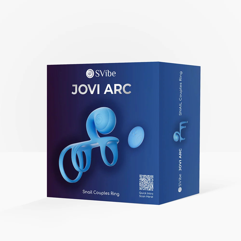 SVibe Snail JOVI Arc Couples Ring Blue Haze