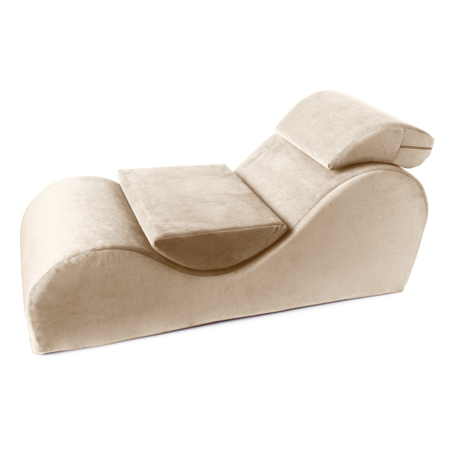 A standard buckwheat Chaise Bondage, Bedroom Furniture by Liberator against a white background.