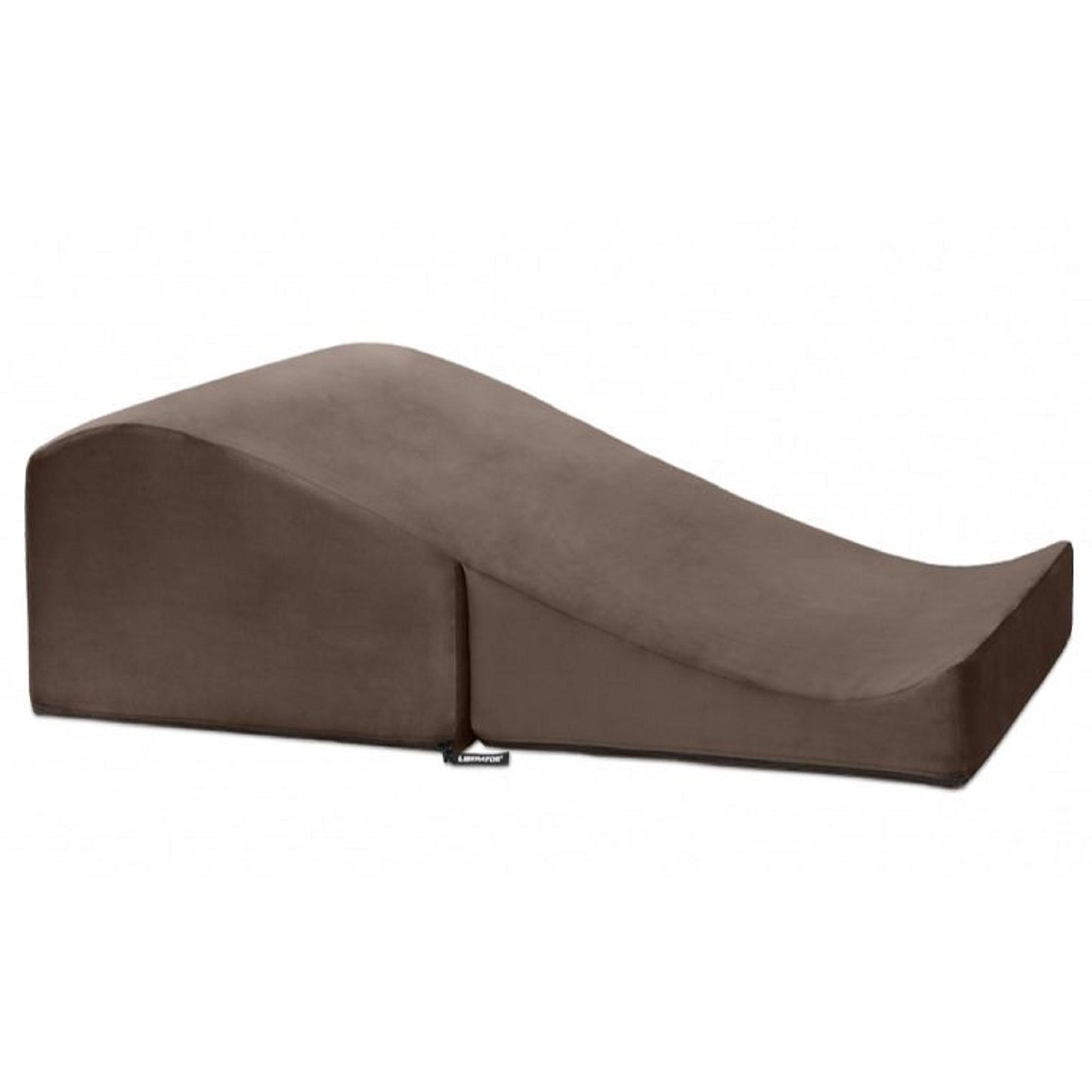 An espresso Flip Ramp, Bedroom Furniture by Liberator against a white background.