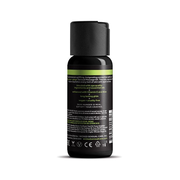 Lemongrass & Ginger Massage Oil - 4 oz