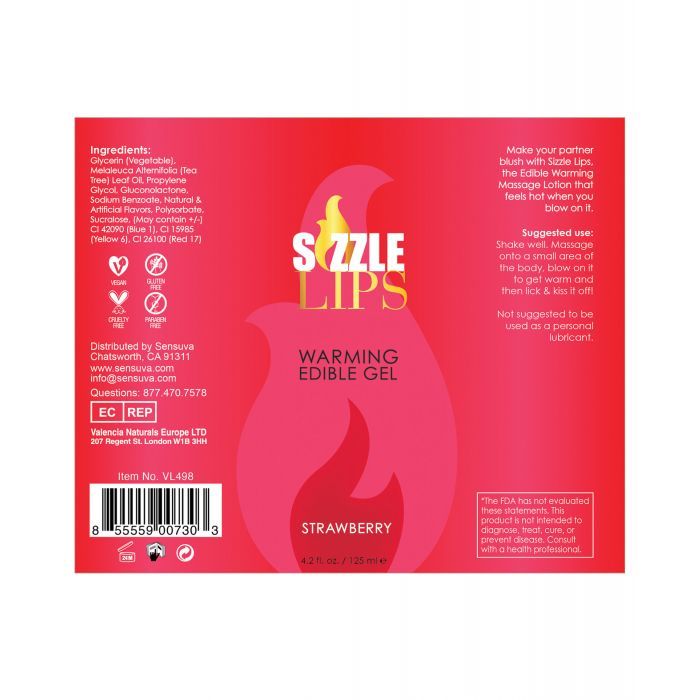 Warming Gel - 4 oz Strawberry