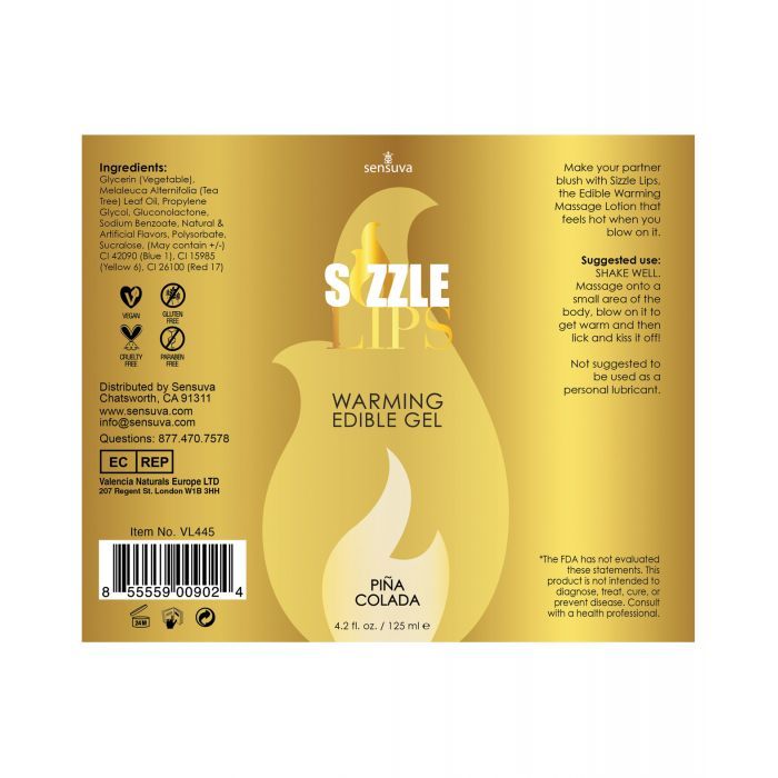 Warming Gel - 4 oz Pina Colada