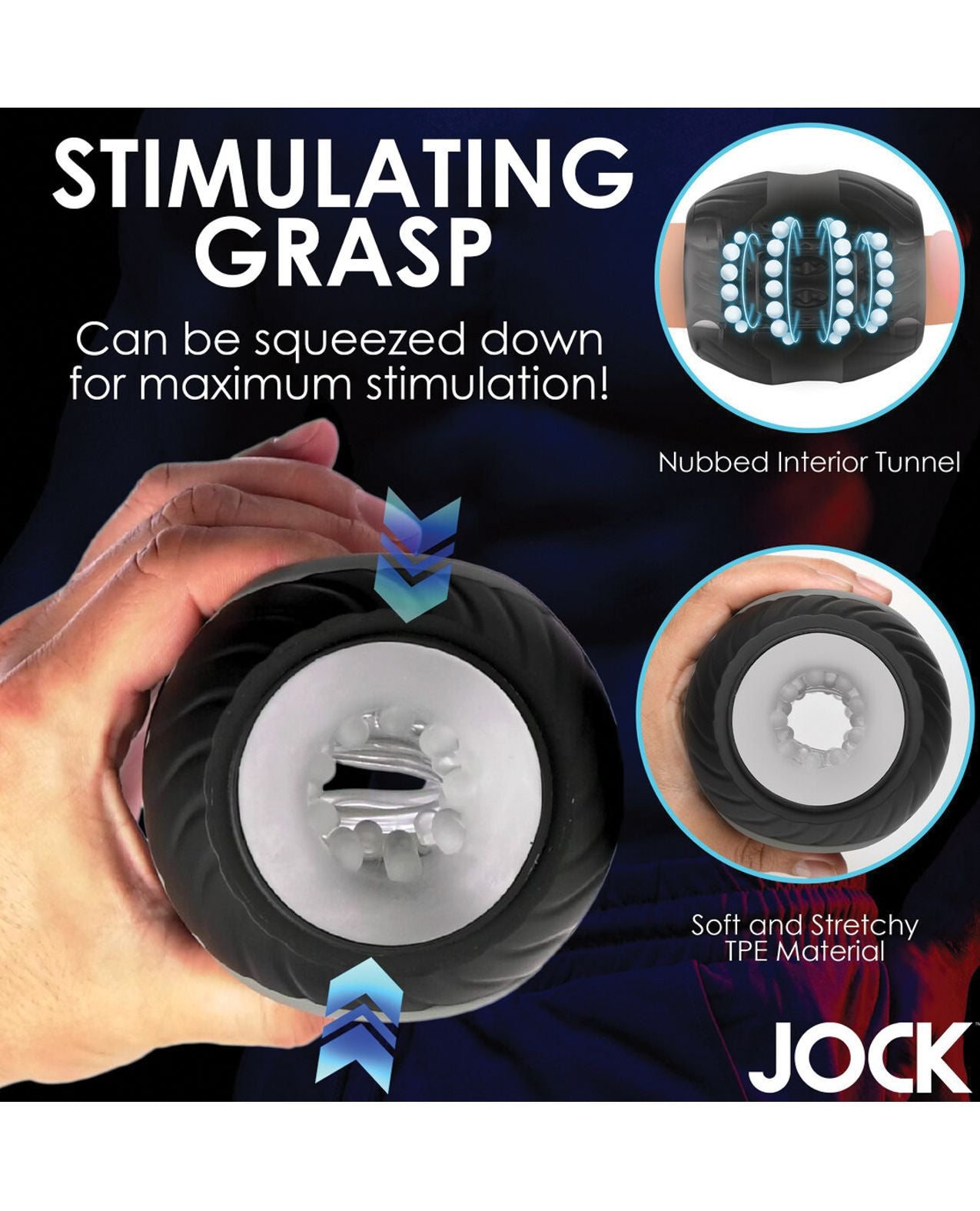 Jock 10x Vibrating Double Masturbator