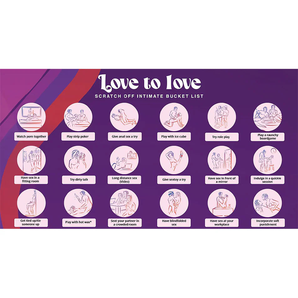 Love to Love Bucket List Scratch Off