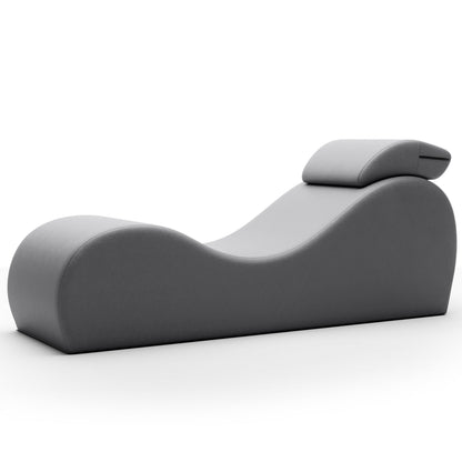 A buckwheat Lyza Lounger bedroom furniture by Liberator against a white background.