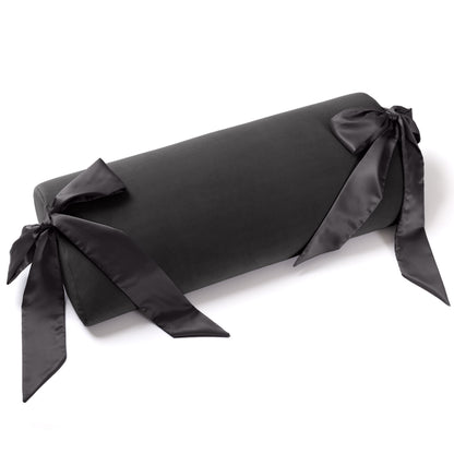 A black Ravish Bondage Pillow, Bedroom Furniture by Liberator against a white background.