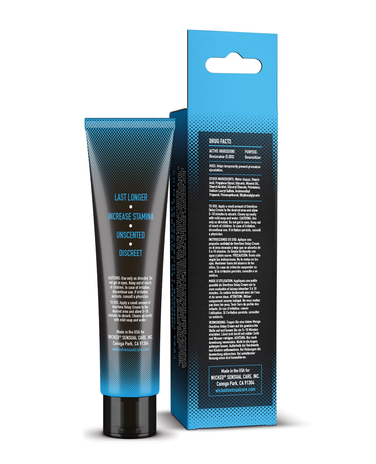 Overtime Delay Cream/Prolonger For Men - 1 oz