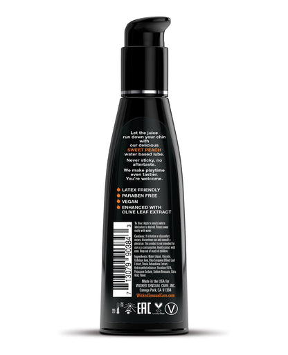 Waterbased Lubricant - 4 oz Sweet Peach