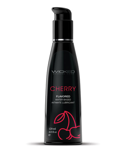 Aqua Water Based Lubricant - 4 oz Cherry