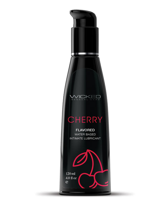 Aqua Water Based Lubricant - 4 oz Cherry