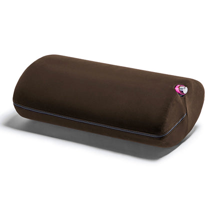 A espresso colored Wing Toy Mount, Bedroom Furniture by Liberator with a toy in the pocket against a white background.