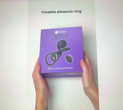 SVibe Snail Jovi Couples Ring Black