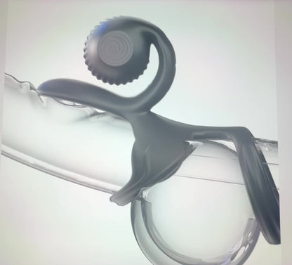 SVibe Snail Jovi Couples Ring Black