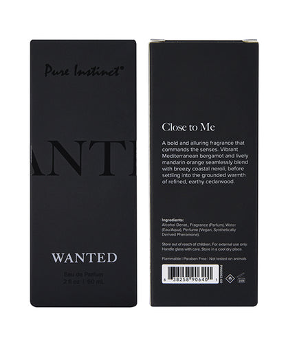 Wanted Pheromone Cologne for Him - 2 oz